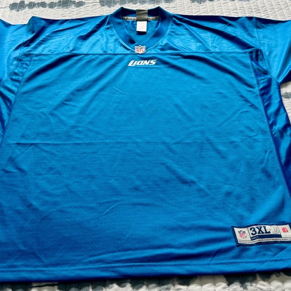 NWT Detroit Lions NFL Pro Line Jersey Men’s Big & Tall 3XL Blank Blue/Gray - Picture 1 of 8